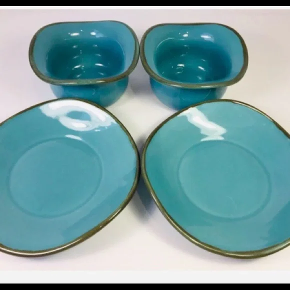 SLAH Set of 2 Toscana Collection Tidbits & Saucers EUC - Picture 4 of 6